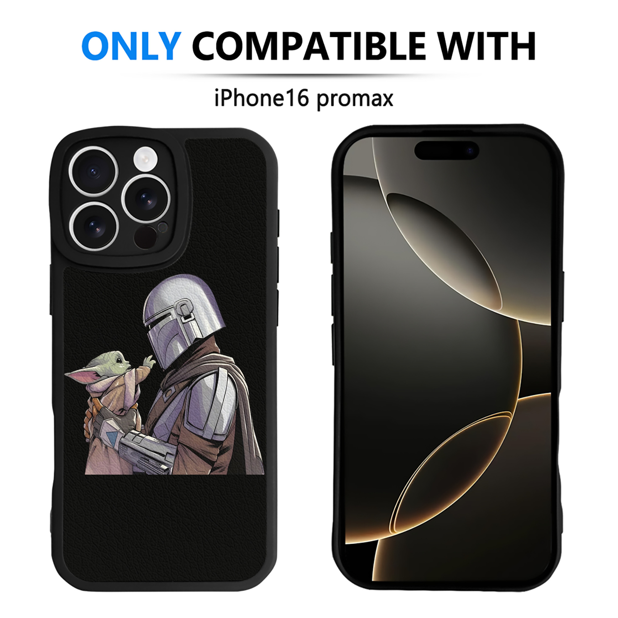 （画像用） スター・ウォーズ Star Wars 【iPhone 16シリーズ対応】シリコンスマホケース（レザー調） 材質：シリコン